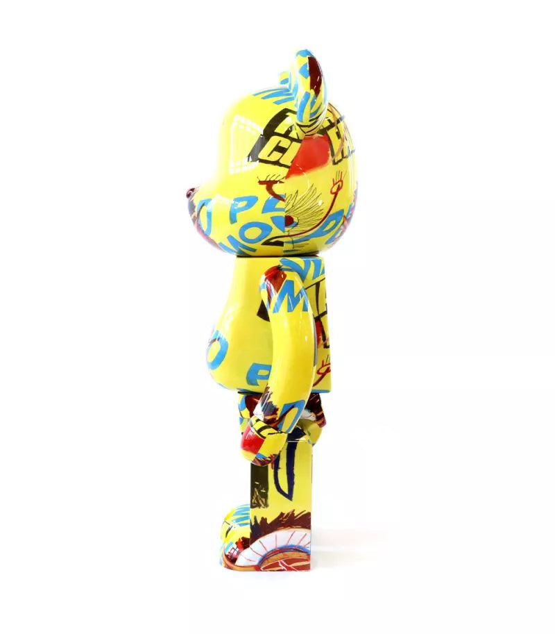 Bearbrick Warhol x Basquiat V3 - figurine éditée par Medicom Toy