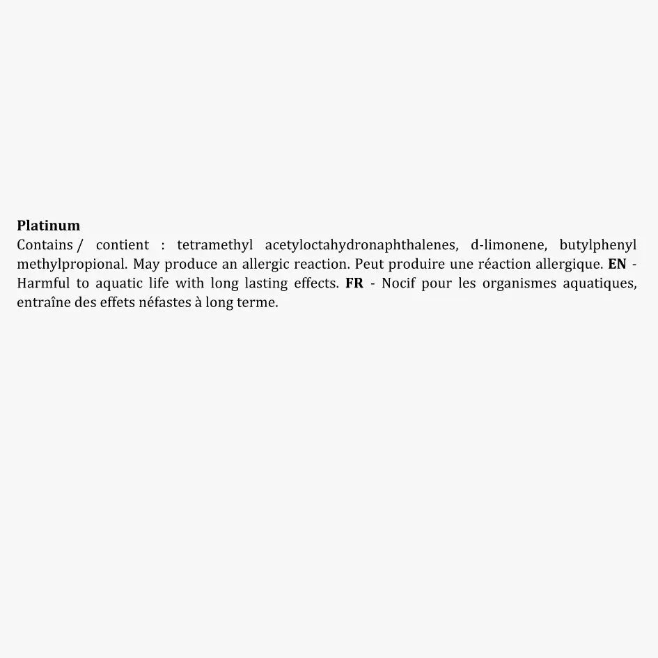 Bougie Parfumée Platinum