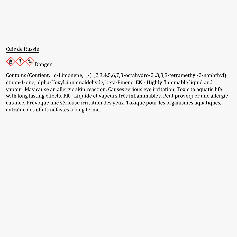 Cuir de Russie - Recharge Diffuseur 500ml