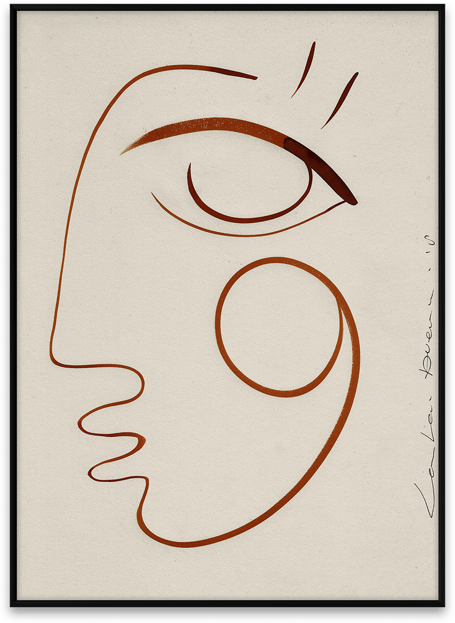 Illustration de chez Paper Collective, 30x40cm,"Full of Love" par Loulou Avenue