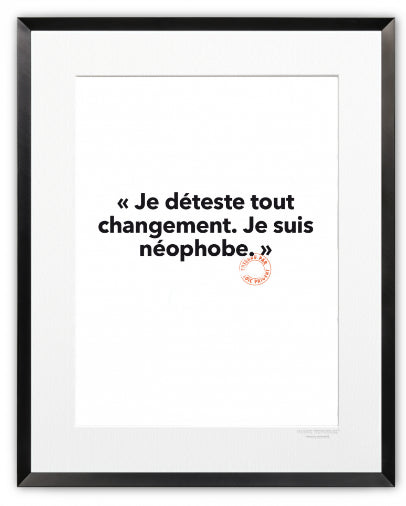 36 - Néophobe - Collection Entendu par Loïc Prigent