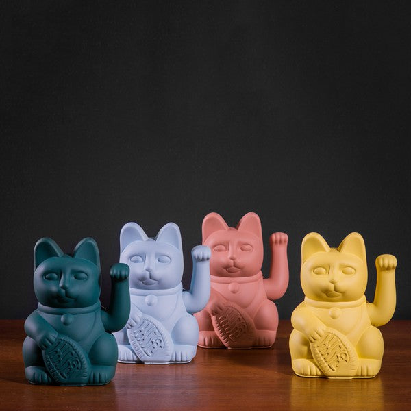 Maneki Neko Bleu - Chat Porte-Bonheur