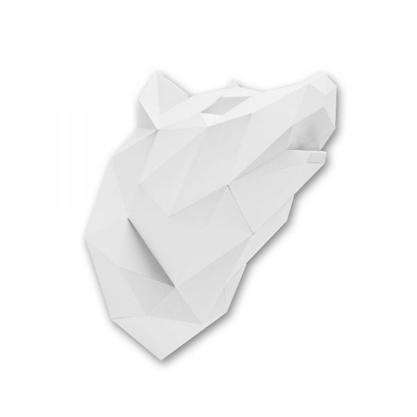 Loup - Trophée en Papier Origami