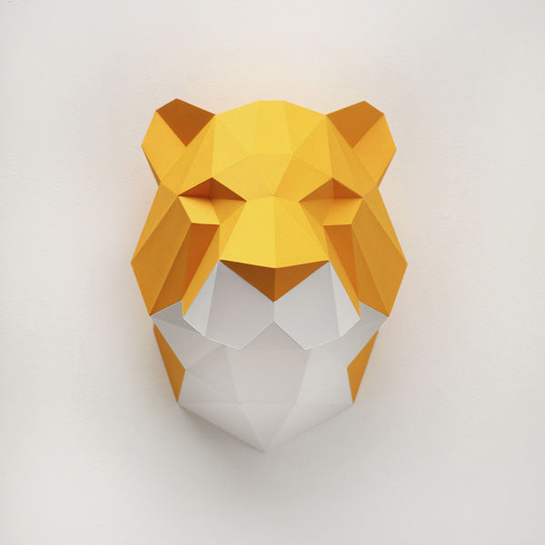 Tigre - Trophée en Papier Origami