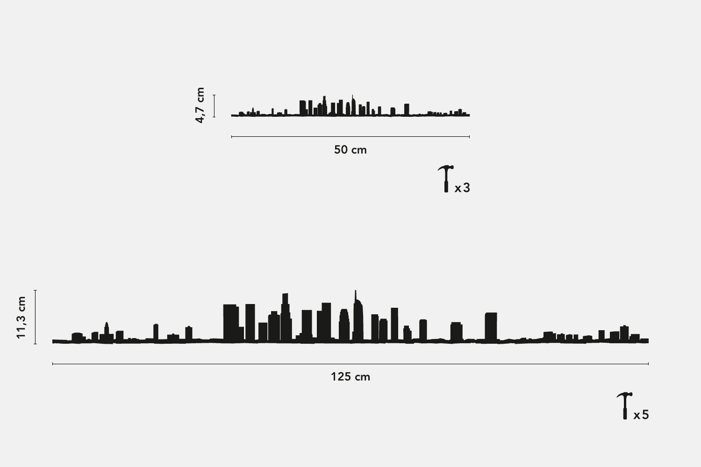 Los Angeles - The Line Noir 50cm