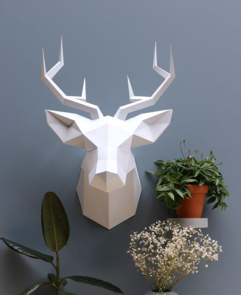 Cerf - Trophée en Papier Origami