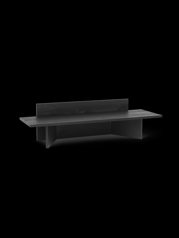 Oblique - Banc en Chêne Huilé Noir Exclusivité Boutique