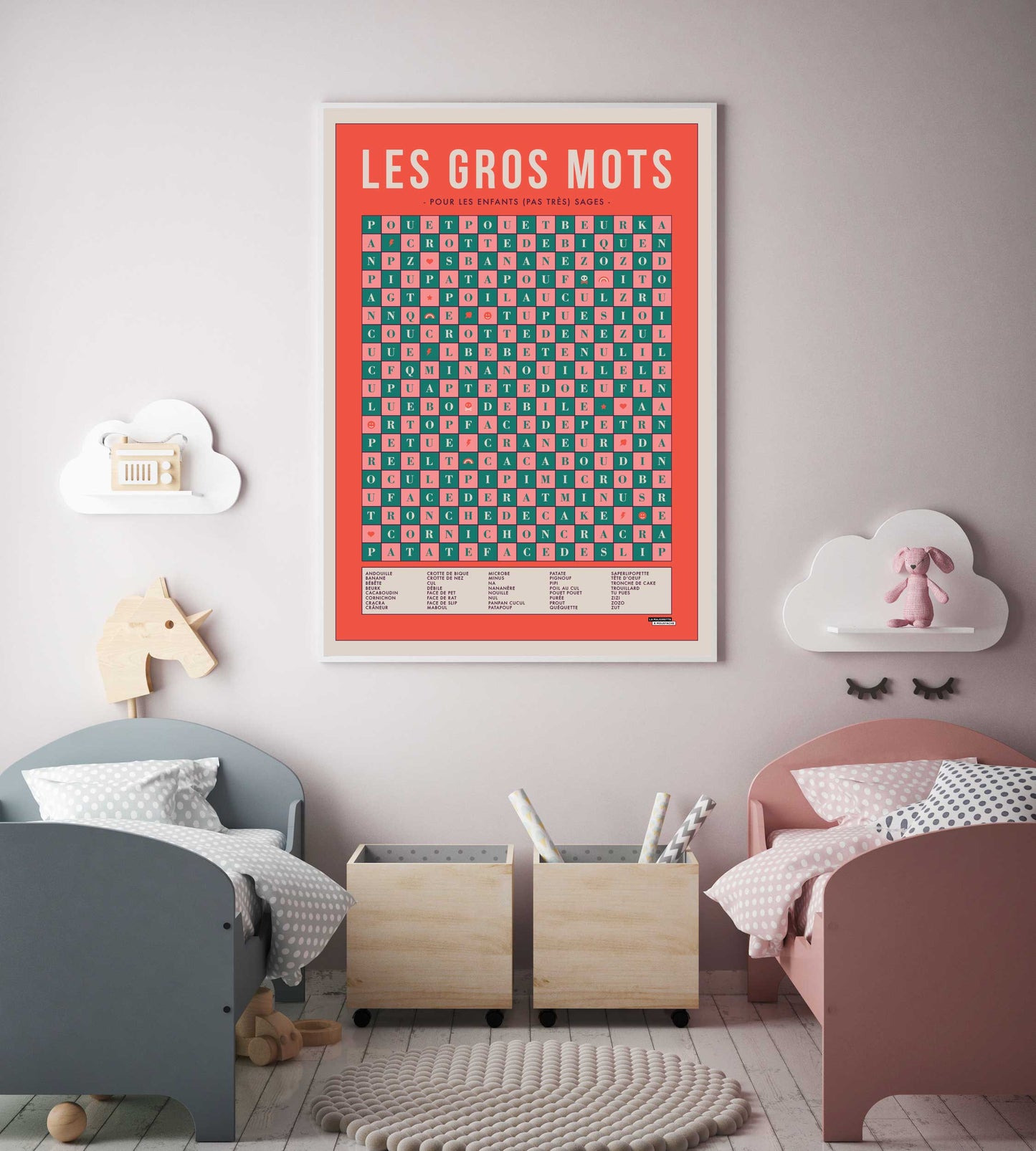 Les Gros Mots - 50x70cm