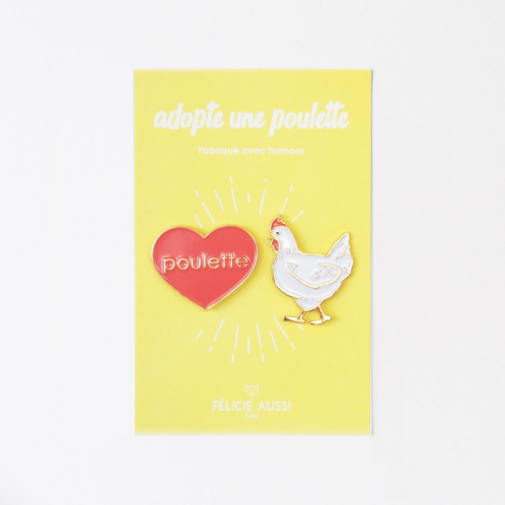 Poulette - Duo de Pin's