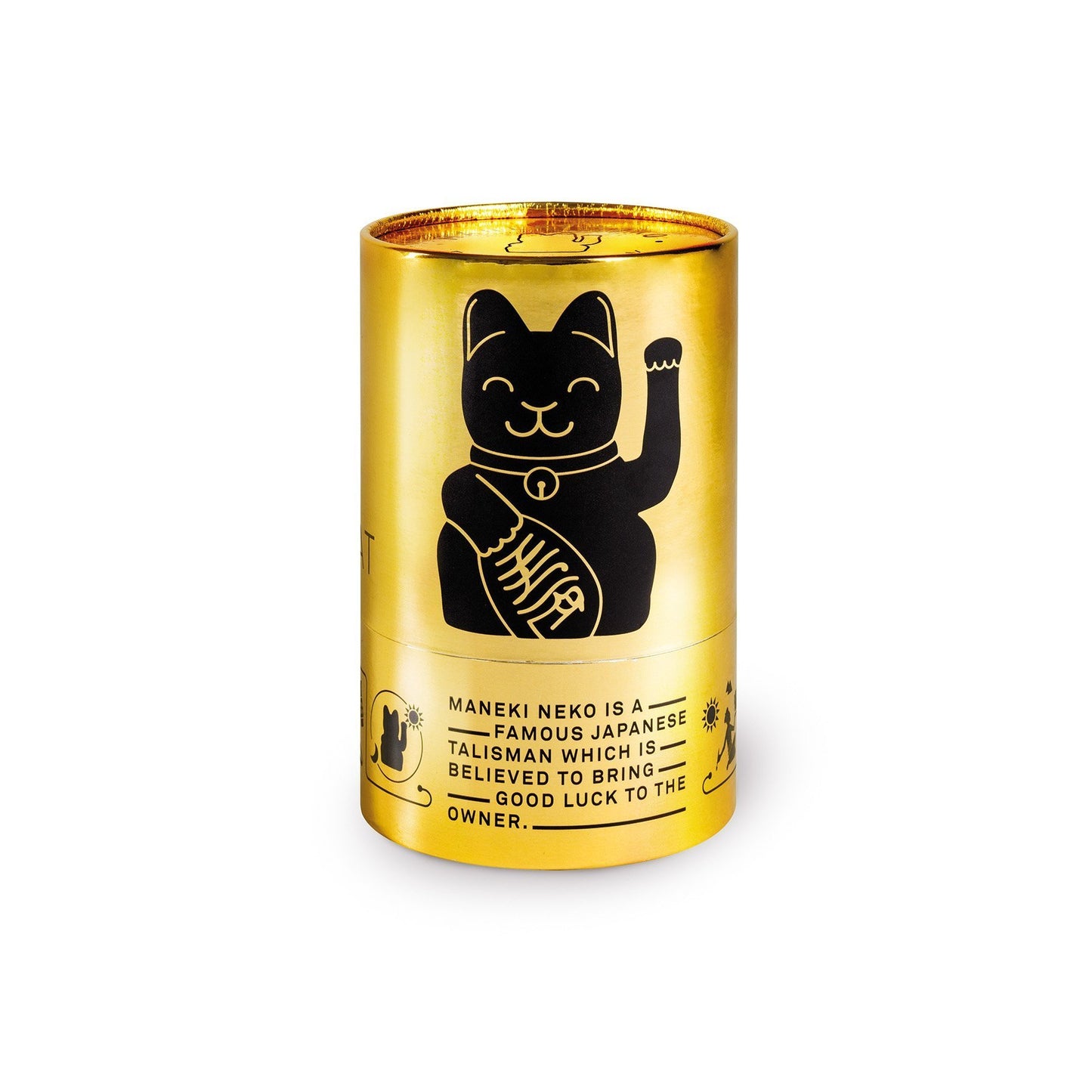 Maneki Neko Glossy Black - Chat Porte-Bonheur