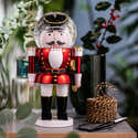 Boule à Neige Musicale Casse-Noisette De Noël - 10x10x18 Cm, éclairée, Musique, Soldats 3D, Résine Et Verre - 6