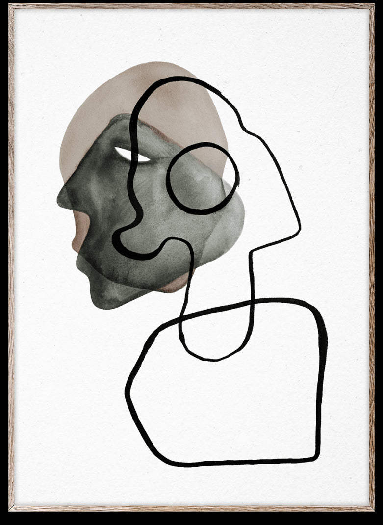 Comédia - Illustration 50x70 Paper Collective