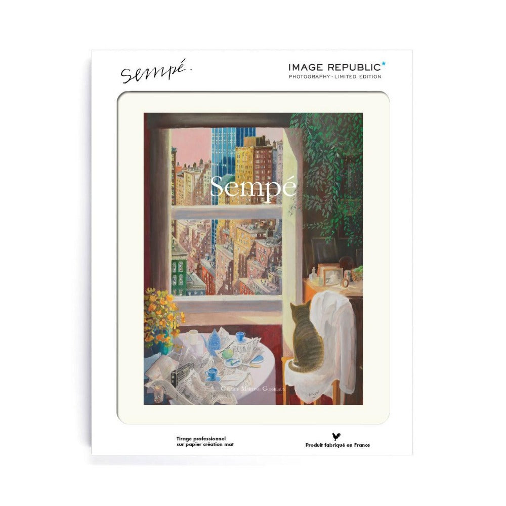 Affiche Sempé - Chat New York - tirage Image Republic