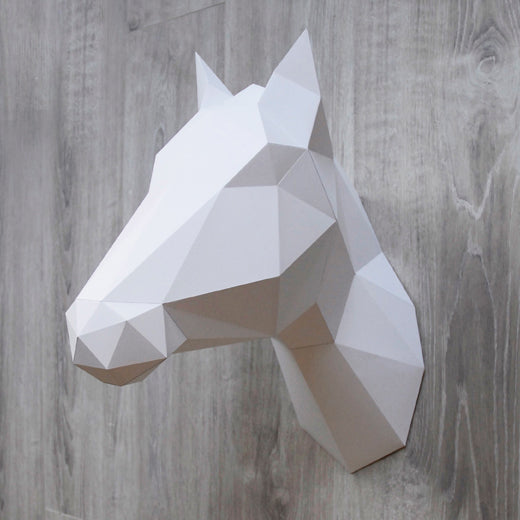 Cheval / Licorne - Trophée en Papier Origami
