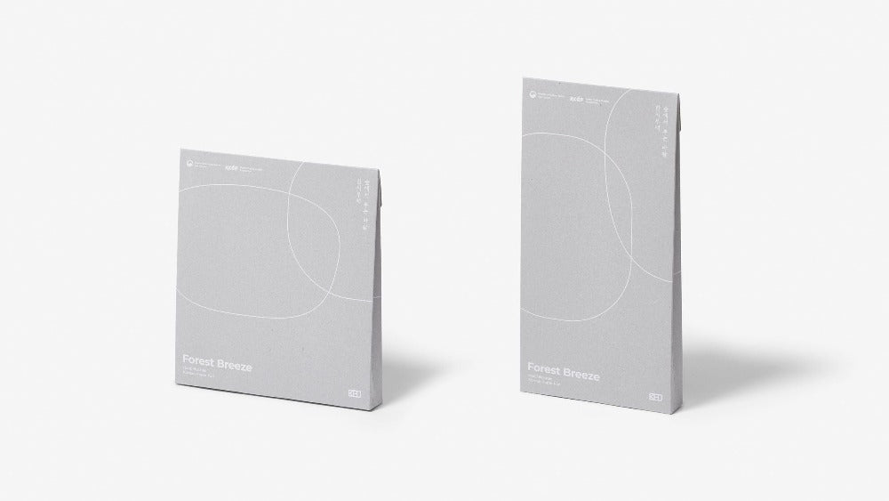 Forest Breeze Geometric Tall Blanc - Eventail en papier - KHJ Studio