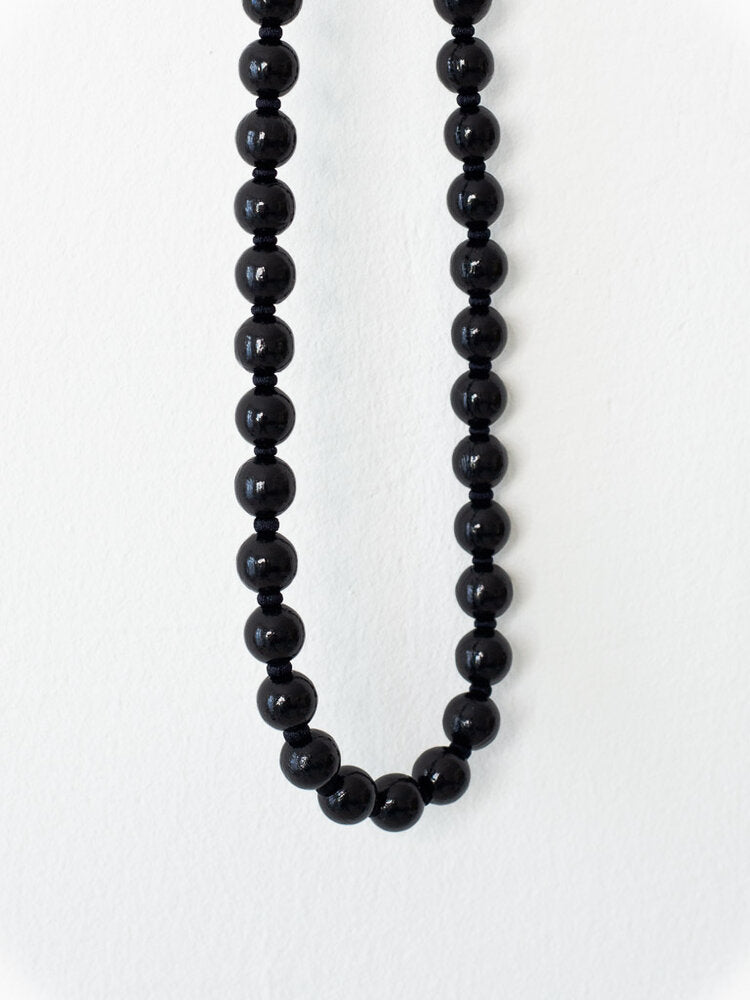 Noir - Porte-Clés Long en Perles - Ina Seifart