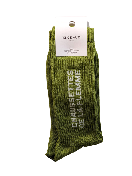 De La Flemme Vert Bambou - Chaussettes 40/45