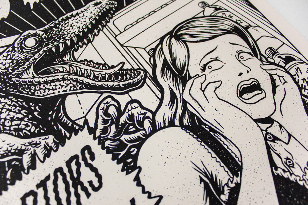 Raptor - Sérigraphie 30 x 40 cm - Yeaaah! Studio