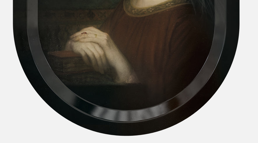 Alma - Plateau tableau en stratifié - collection petite ellipse- Ibride Atelier Design