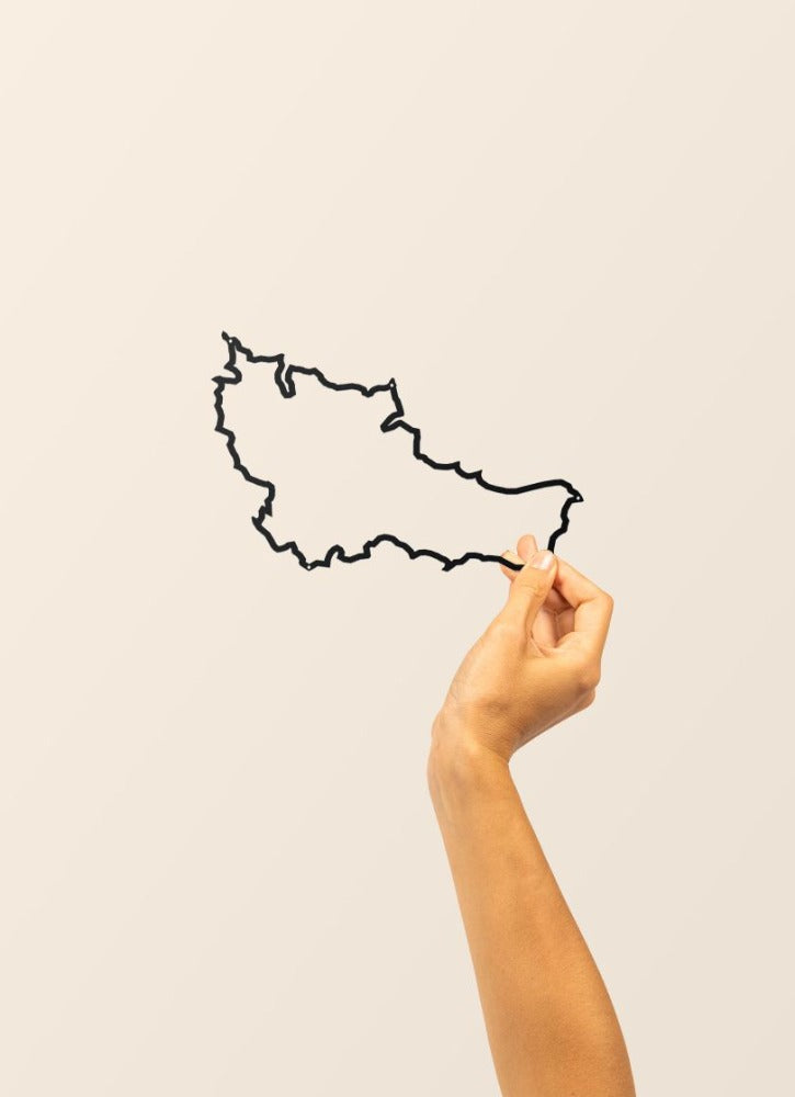 Belle-Île-en-Mer - silhouette en acier - The Line Island