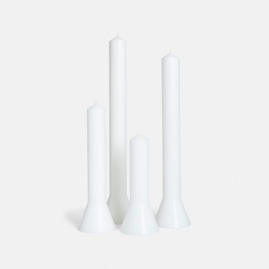 Hyggelyset blanc 30 cm - bougie conique Alterlyset