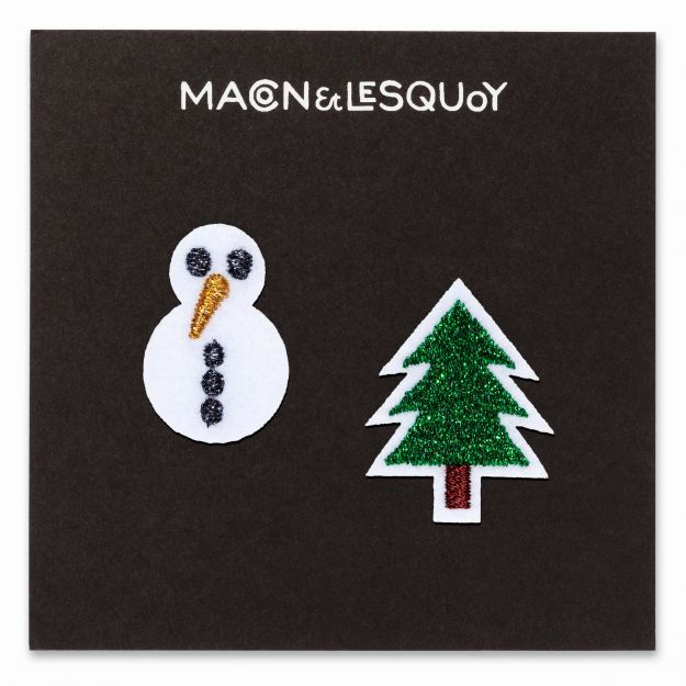 Bonhomme et Sapin - écussons thermocollants - Macon & Lesquoy