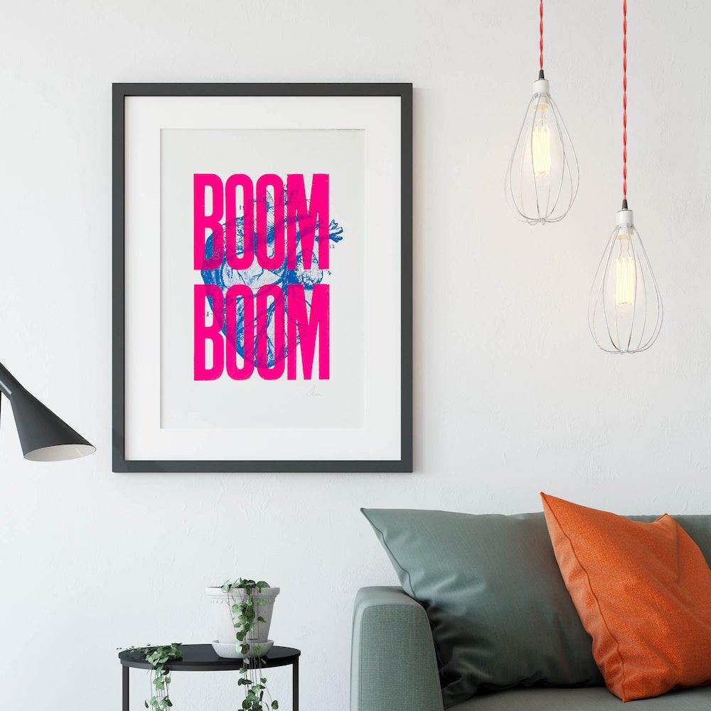 Boom Boom Rose - Sérigraphie Signée