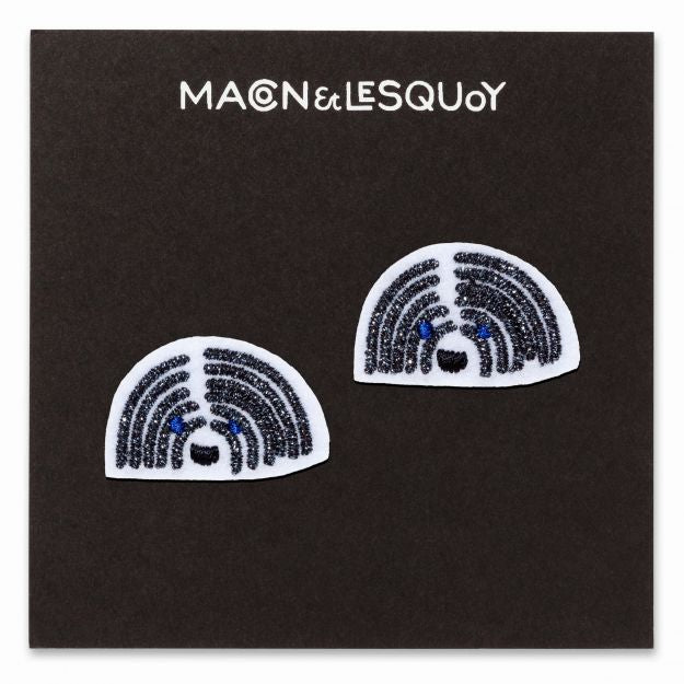Boules de Poil - Set de 2 Mini Écussons - collection FROID - Macon & Lesquoy