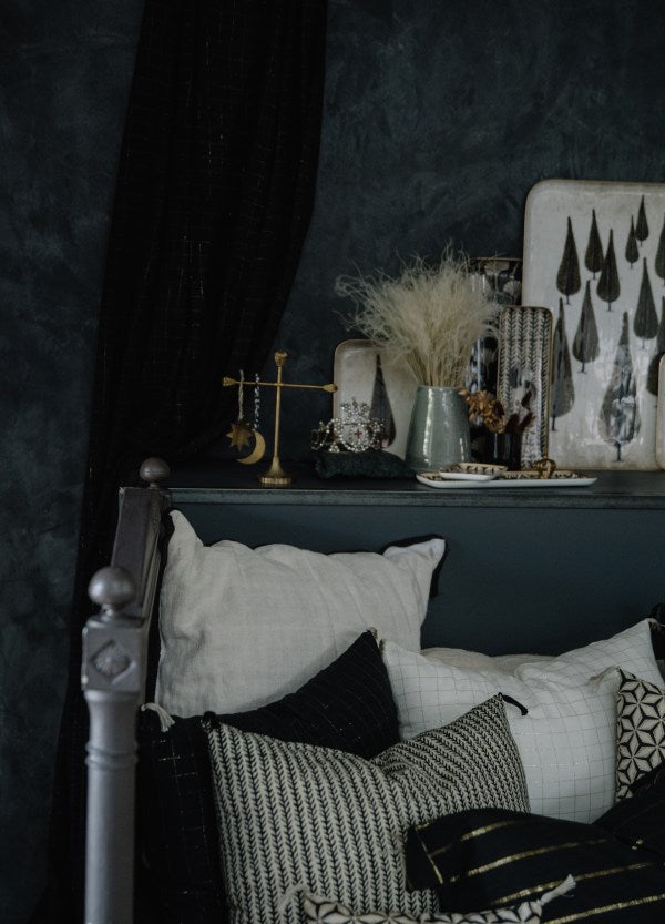 Housse de coussin Carbone Epine 60x40cm - Boncoeurs