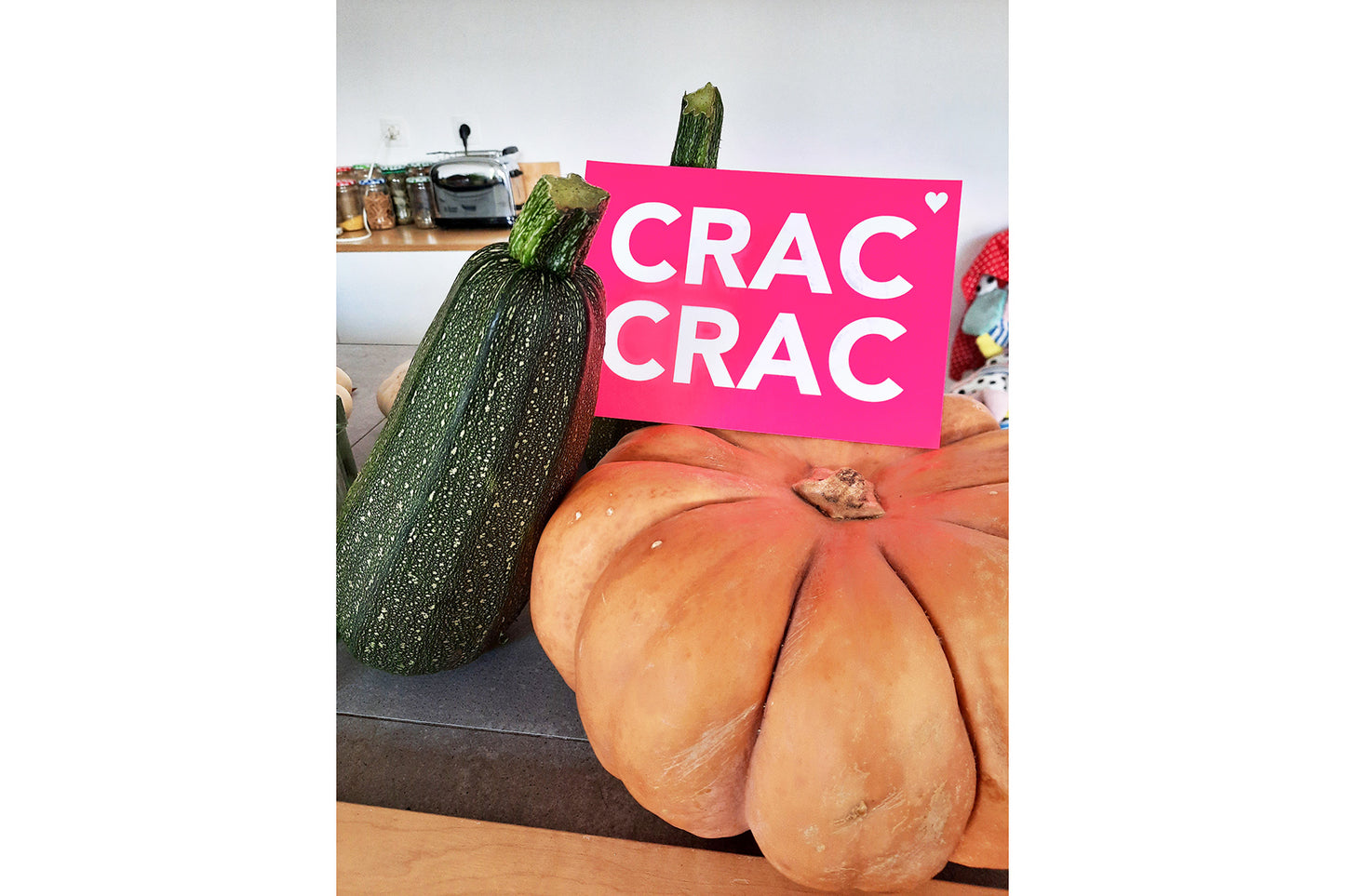 Crac Crac - carte postale fluo - Pied de Poule