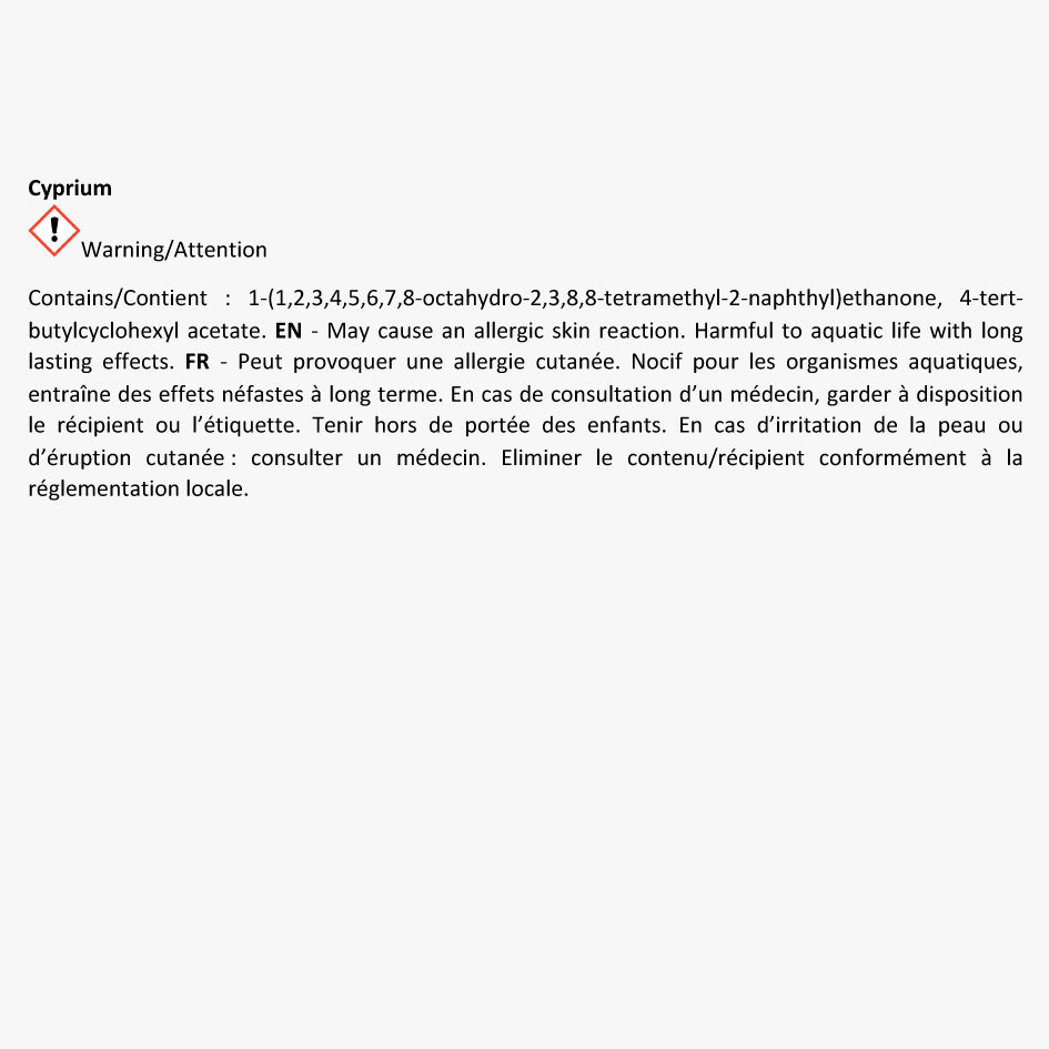 Cyprium - Bougie Parfumée - Collection Les Exclusives