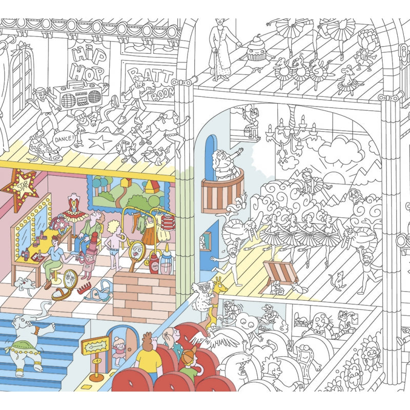 Dance - Poster Géant à Colorier