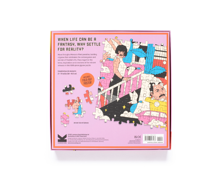 Puzzle The World of Freddie Mercury - Puzzle 1000 pièces - Laurence King Publishing