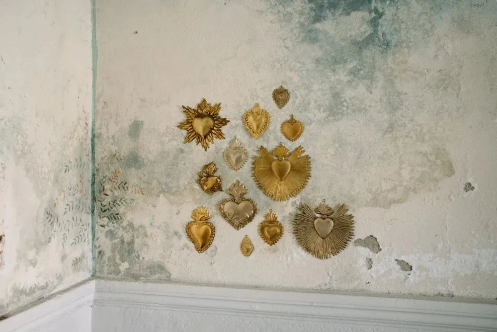 Cœur Giorgio - Ex-voto en métal doré - Boncoeurs