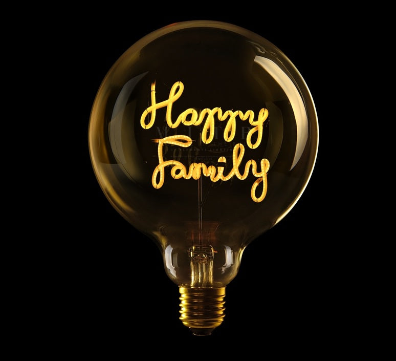 Happy Family - Ampoule LED E27 à message - Element Lighting
