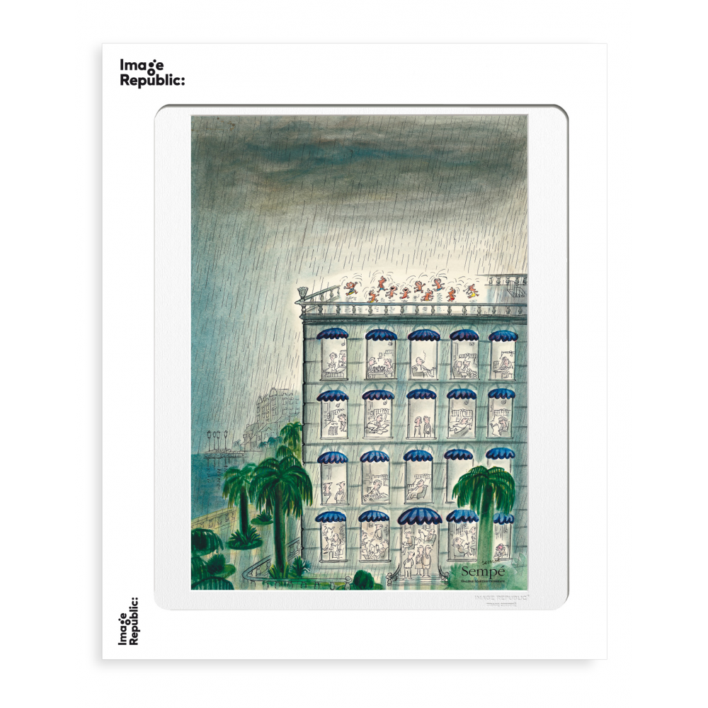 Immeuble Pluie - Collection Sempé