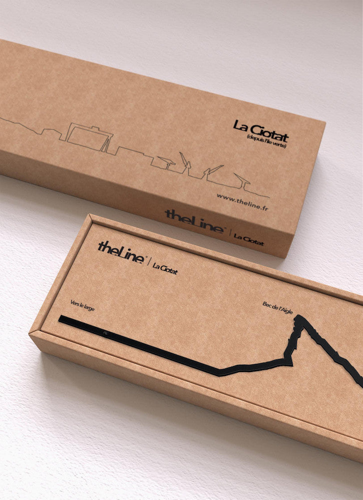 The Line La Ciotat - Silhouette de ville en acier 50 cm - The Line