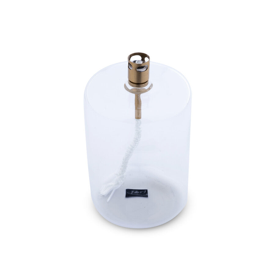 Lampe à huile cylindre finition chromée - Taille L - Peri Design