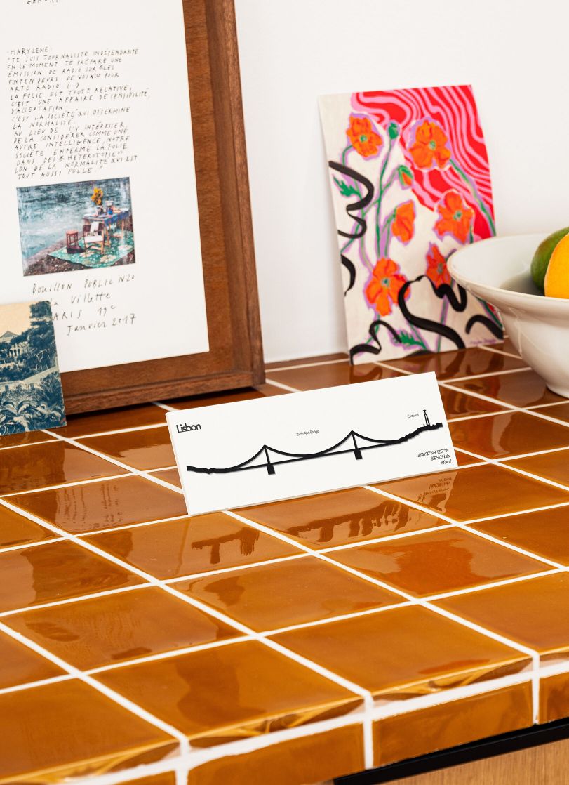 Lisbonne - The Lini Mini 19 cm - Silhouette de ville - The Line