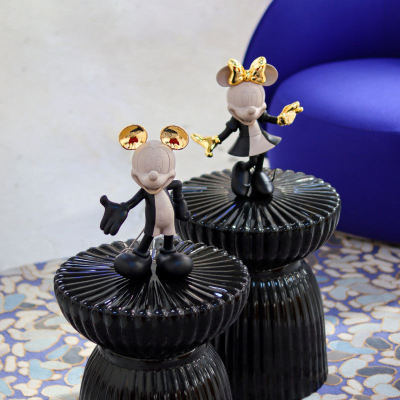 Mickey Welcome - Noir Taupe et Or - Kelly Hoppen - Figurine Leblon Delienne