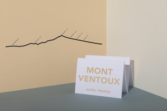 Mont Ventoux - Silhouette de ville en acier noir 50cm - The Line