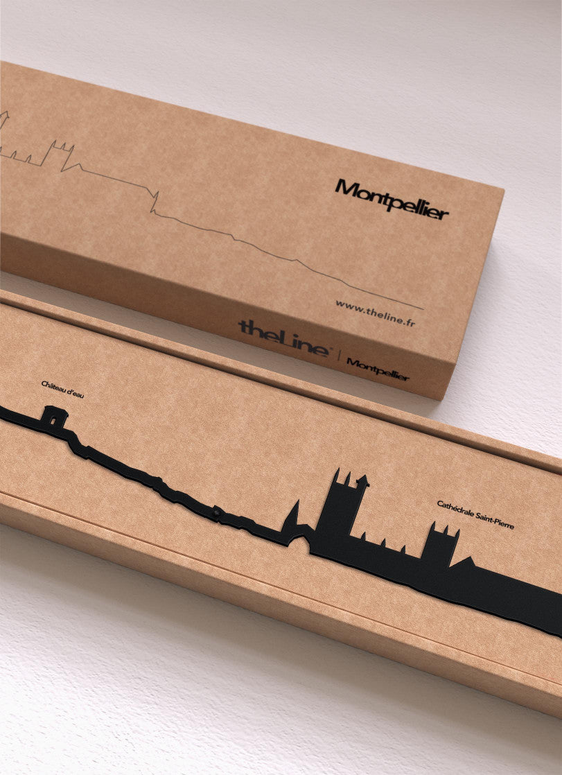 The Line Montpellier - Silhouette de ville en acier 50 cm - The Line