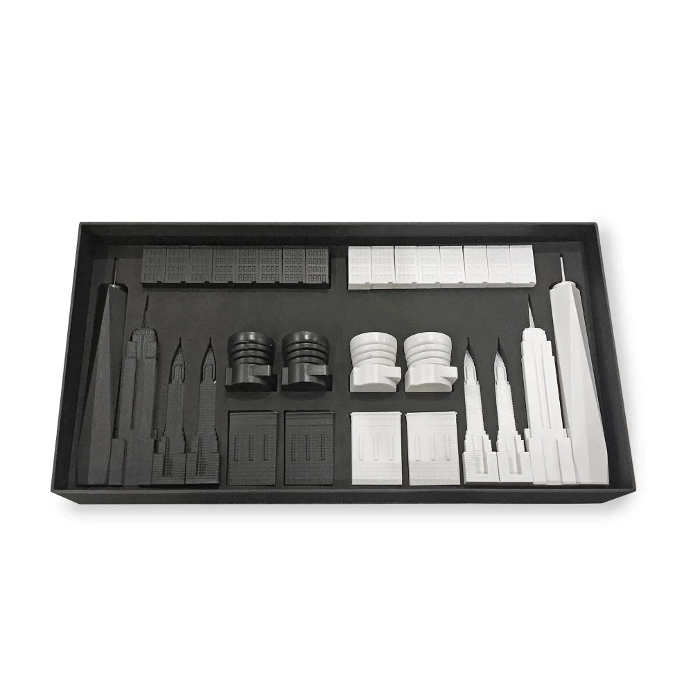 The New-York Edition - Jeu d’Échecs avec pièces en forme de bâtiments - Skyline Chess