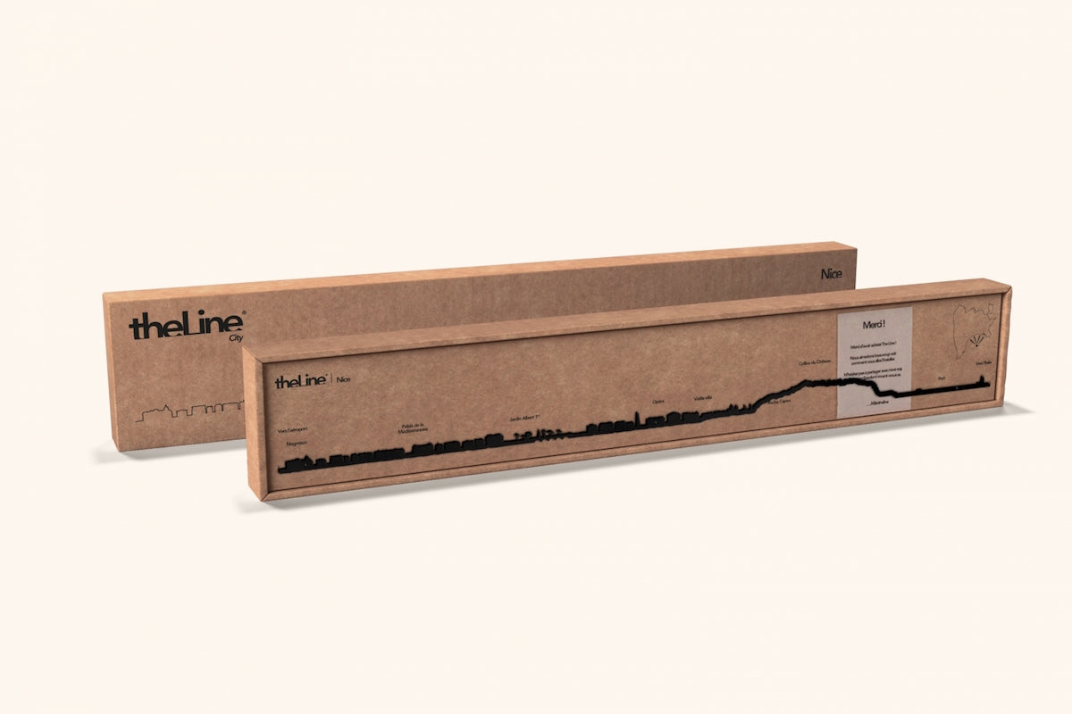 Mont Ventoux - Silhouette de ville en acier noir 50cm - The Line