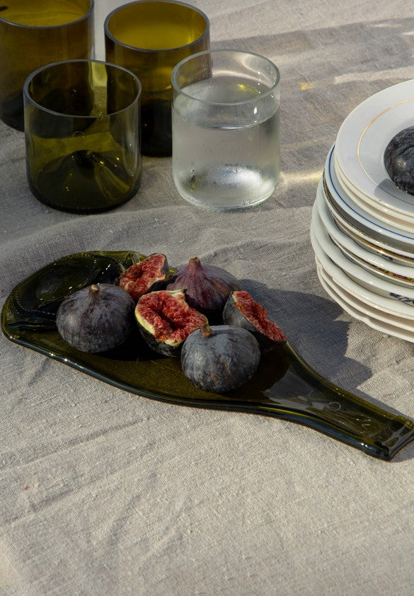 Rire - planche thermoformée à partir d'une bouteille de vin - Q de Bouteilles