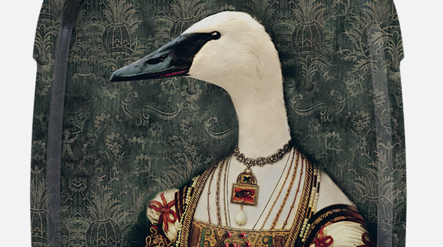 Bianca Ellipse - Plateau & cadre décoratif en stratifié de bouleau par Ibride