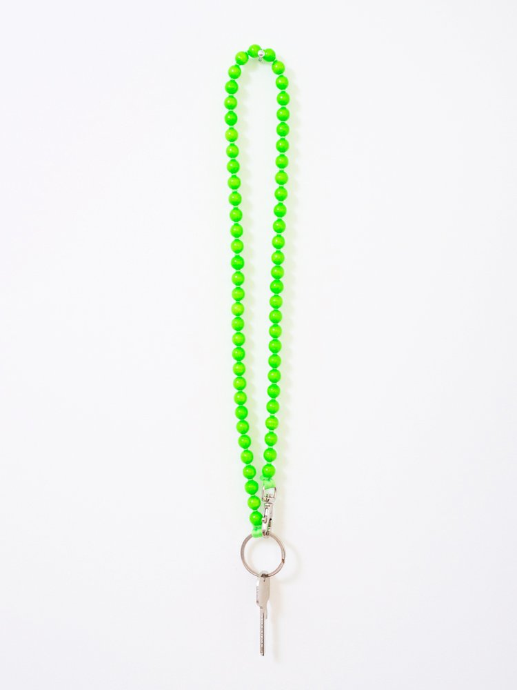 Vert Fluo - Porte-Clés Long en Perles - Ina Seifart