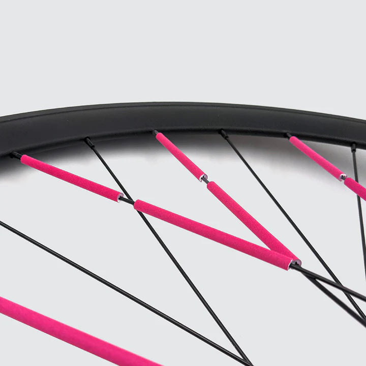 Rose - Réflecteurs pour Roues de Vélo rose fluo - Rainette