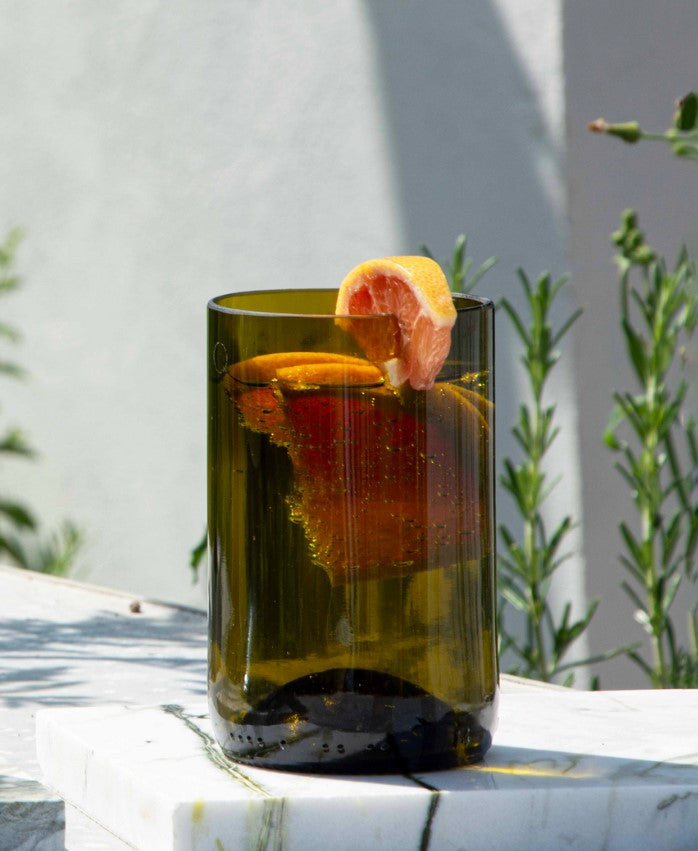 Séduire Long Drinks - pack de 4 verres Hauts en bouteilles recyclées - Q de Bouteilles