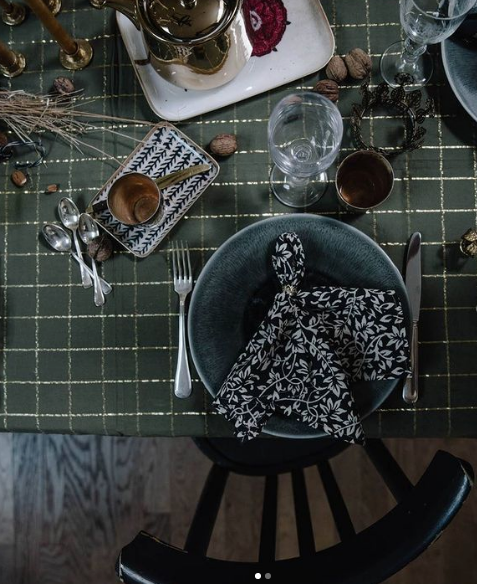 Carbone Stars, serviette en coton 40x40cm par Boncoeurs